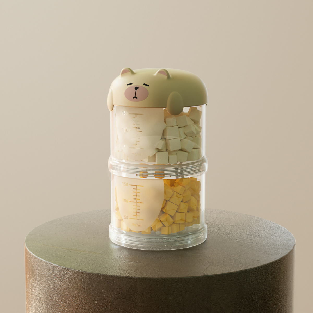 Pawpy Capybara 2-Layers Treat Container