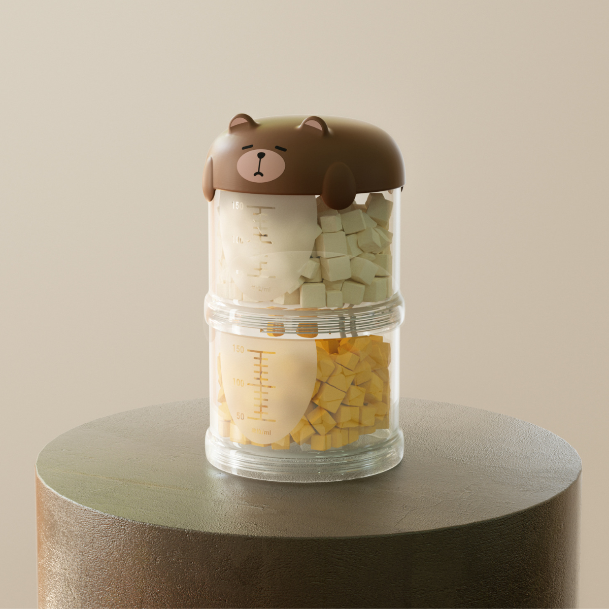 Pawpy Capybara 2-Layers Treat Container